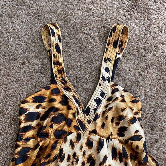 Night Slip | Cheetah Silk Effect Night Slip - Picture 2 of 4